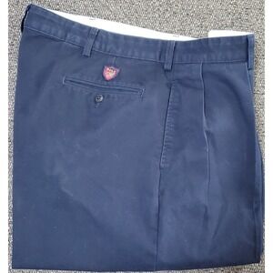 Ralph Lauren Mens Polo Golf Navy Pleated Front 100% Cotton Golf Pants Size 38x34